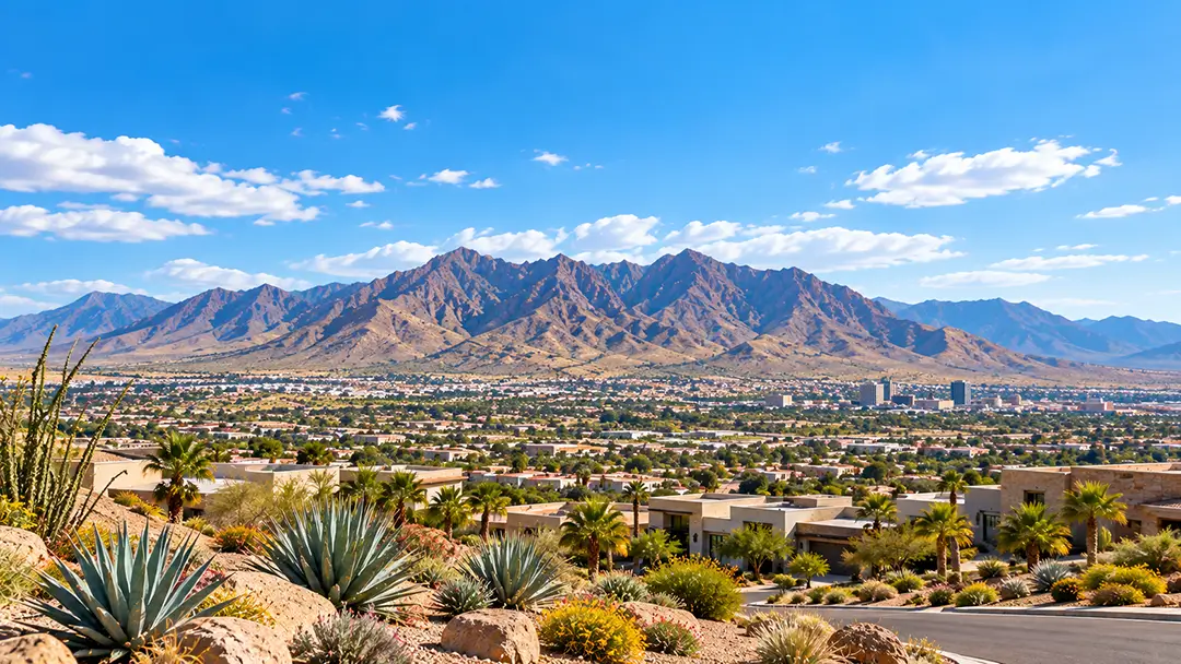 Franklin Mountains and El Paso neighborhood